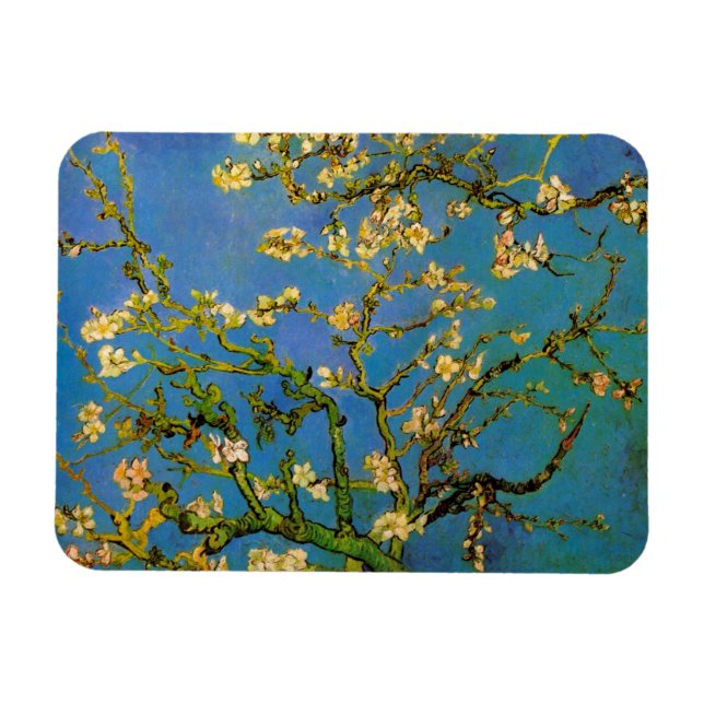 Magnet Flexible Vincent van Gogh - Arbre aux amandes en fleurs (Horizontal)