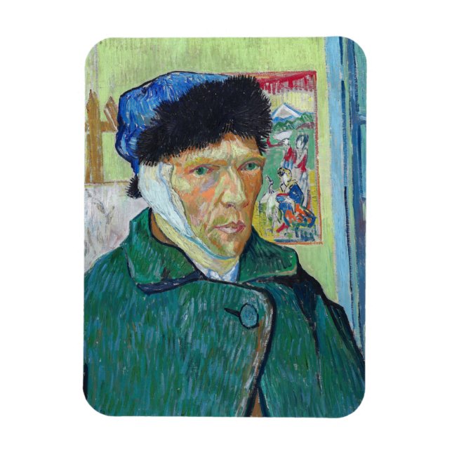 Magnet Flexible Vincent van Gogh - Autoportrait à l'oreille coupée (Vertical)