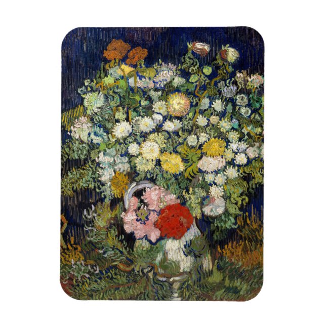Magnet Flexible Vincent van Gogh - Bouquet de fleurs dans un vase (Vertical)