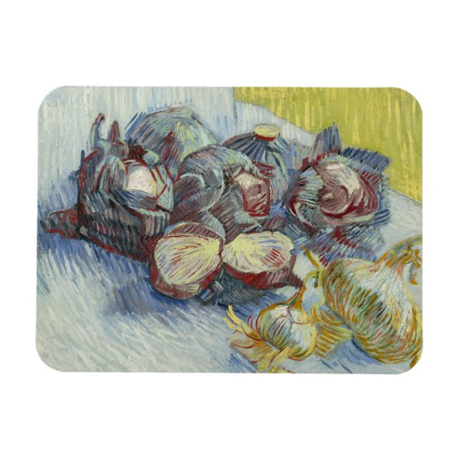 Magnet Flexible Vincent van Gogh - Cabbages rouges et oignons (Horizontal)
