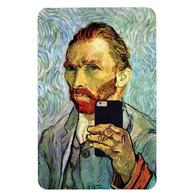 Magnet Flexible Vincent Van Gogh Cellphone Selfie Autoportrait (Vertical)