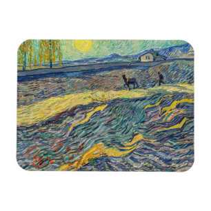 Magnet Flexible Vincent van Gogh - Champ avec des agriculteurs lab