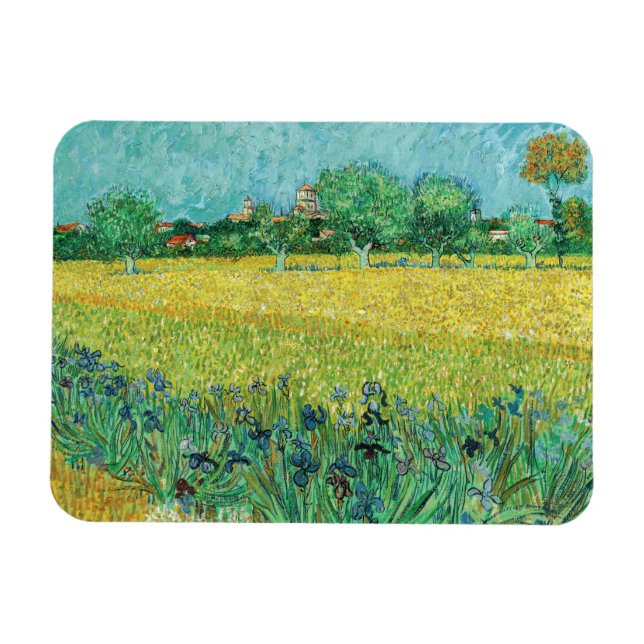 Magnet Flexible Vincent van Gogh - Champ avec Iris près d'Arles (Horizontal)