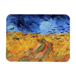 Magnet Flexible Vincent Van Gogh - Champ de blé avec corbeaux noir