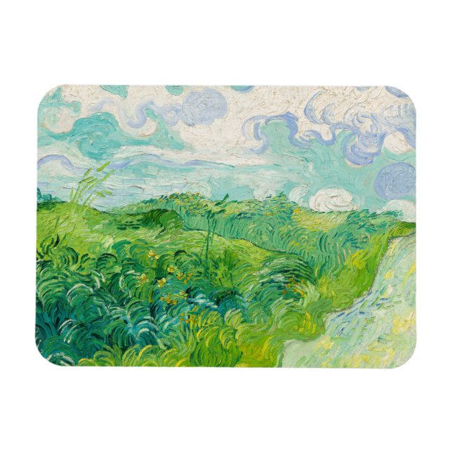 Magnet Flexible Vincent van Gogh - Champ de blé vert, Auvers (Horizontal)