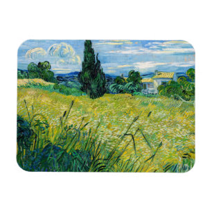 Magnet Flexible Vincent van Gogh - Champ de blé vert avec cyprès