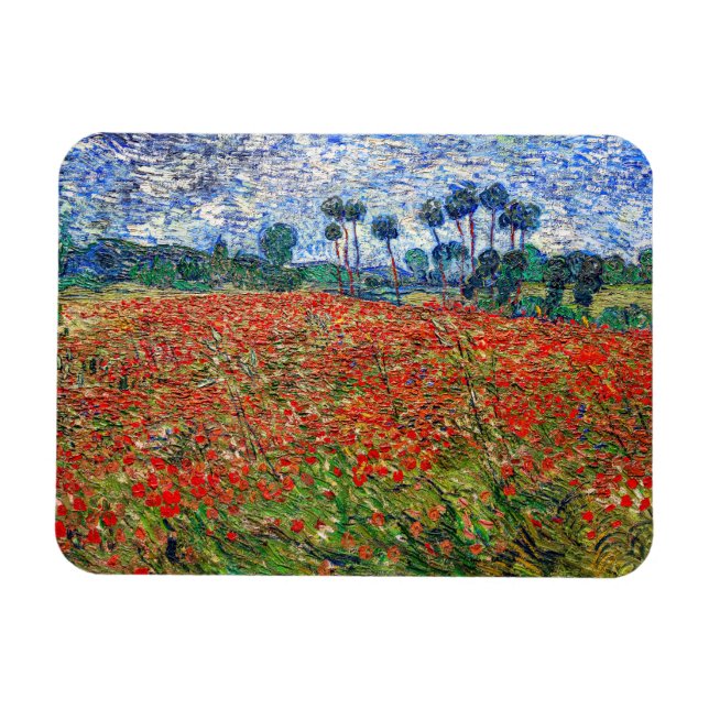 Magnet Flexible Vincent van Gogh - Champ de coquelicots (Horizontal)