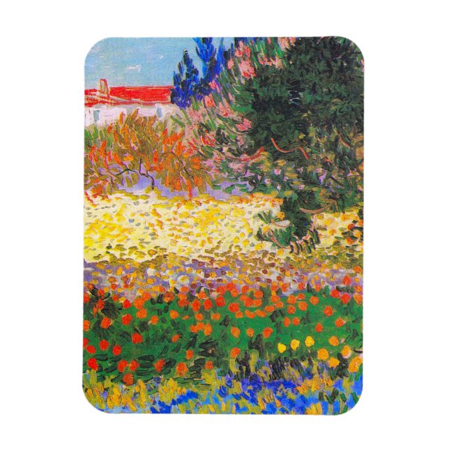 Magnet Flexible Vincent Van Gogh Flower Garden (Vertical)