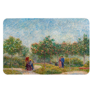 Magnet Flexible Vincent van Gogh - Jardin à Montmarte avec amoureu