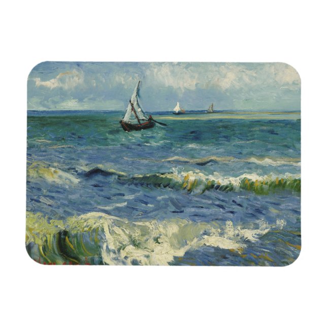 Magnet Flexible Vincent van Gogh - La mer près des Saintes (Horizontal)