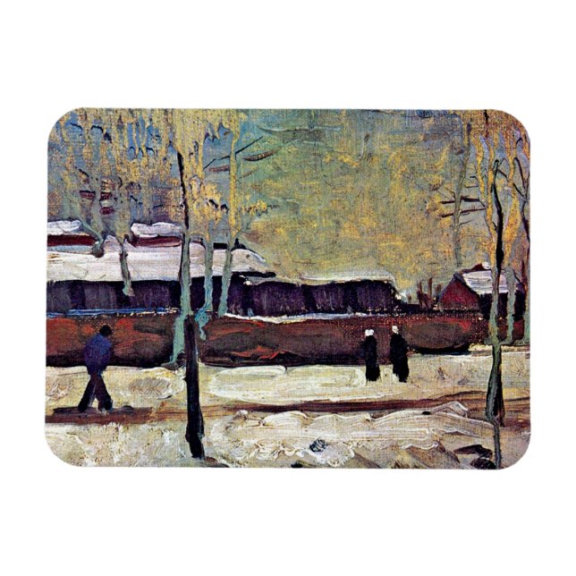Magnet Flexible Vincent Van Gogh - L'Ancienne Gare D'Eindhoven (Horizontal)