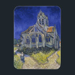 Magnet Flexible Vincent Van Gogh, L'église d'Auvers<br><div class="desc">Vincent Van Gogh - L'église d'Auvers,  1890.</div>