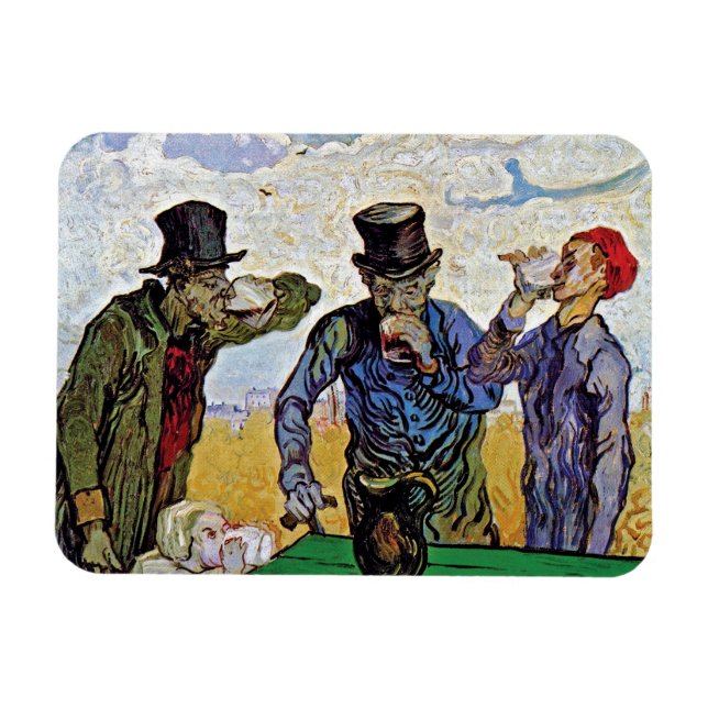 Magnet Flexible Vincent Van Gogh - Les Buveurs - Beaux-Arts (Horizontal)