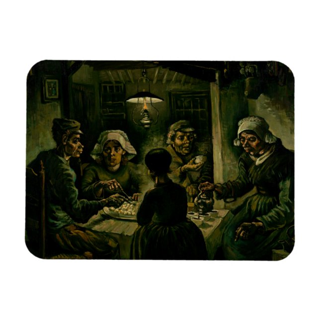 Magnet Flexible Vincent van Gogh - Les mangeurs de pommes de terre (Horizontal)