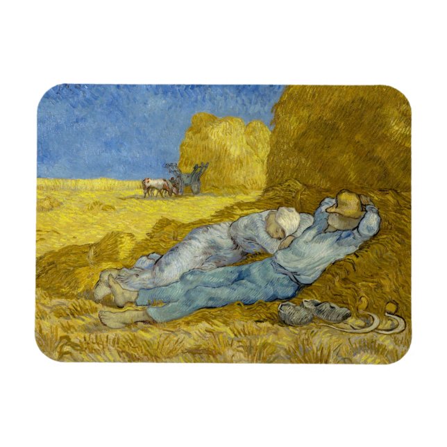 Magnet Flexible Vincent Van Gogh - Mion, Repos / Travail / Siesta (Horizontal)