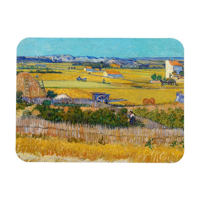 Magnet Flexible Vincent van Gogh - Moisson à La Crau (Horizontal)