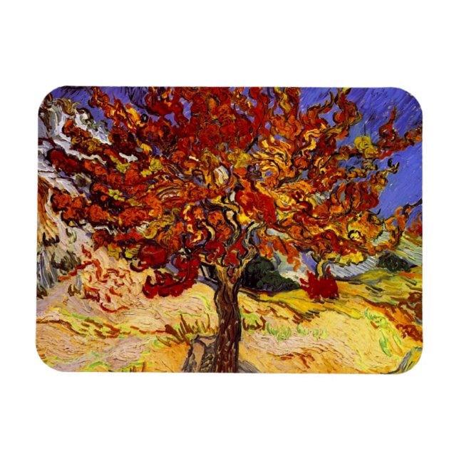 Magnet Flexible Vincent Van Gogh Mulberry Tree Fine Art Painting (Horizontal)