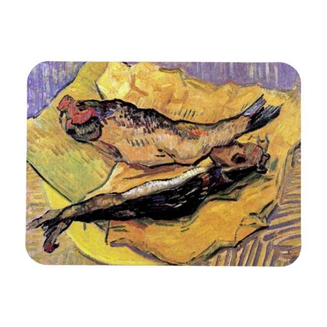 Magnet Flexible Vincent Van Gogh - Nature morte Bloaters Beaux-Art (Horizontal)