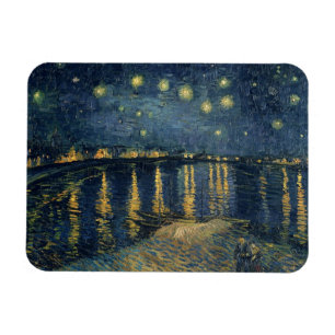 Magnet Flexible Vincent van Gogh   Nuit étoilée sur le Rhône