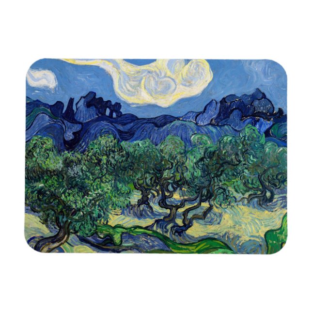 Magnet Flexible Vincent van Gogh - Oliviers aux Alpilles (Horizontal)