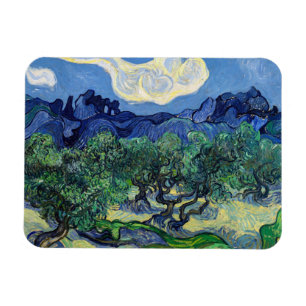 Magnet Flexible Vincent van Gogh - Oliviers avec les Alpilles