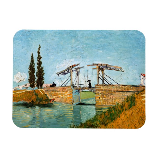 Magnet Flexible Vincent van Gogh - Pont Langlois à Arles #3 (Horizontal)