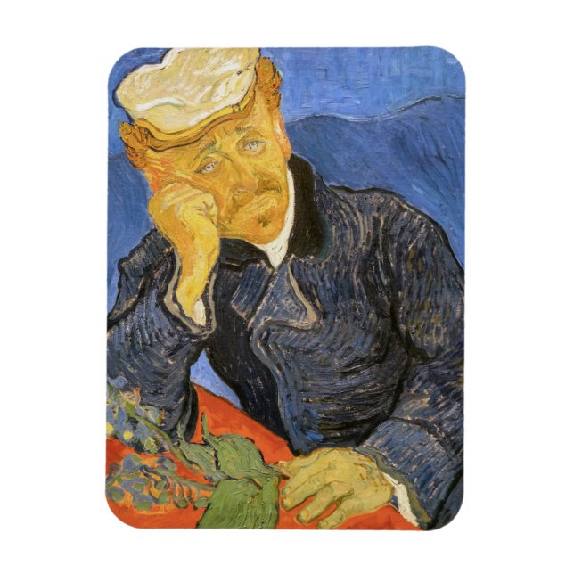 Magnet Flexible Vincent Van Gogh - Portrait du Docteur Paul Gachet (Vertical)