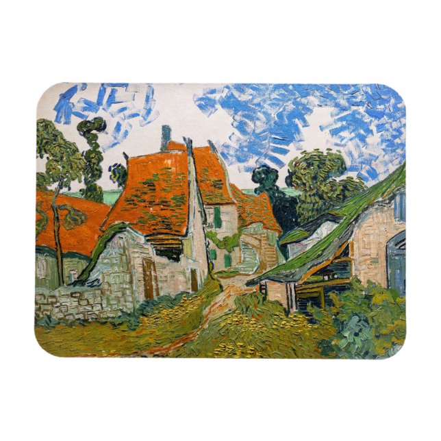 Magnet Flexible Vincent van Gogh - Rue à Auvers-sur-Oise (Horizontal)