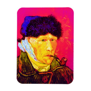 Magnet Flexible Vincent Van Gogh - Self Portrait Bandage Pop Art