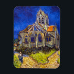 Magnet Flexible Vincent van Gogh - The Church at Auvers<br><div class="desc">The Church at Auvers / l'Eglise à Auvers-sur-oise by Vincent Van Gogh in 1890</div>