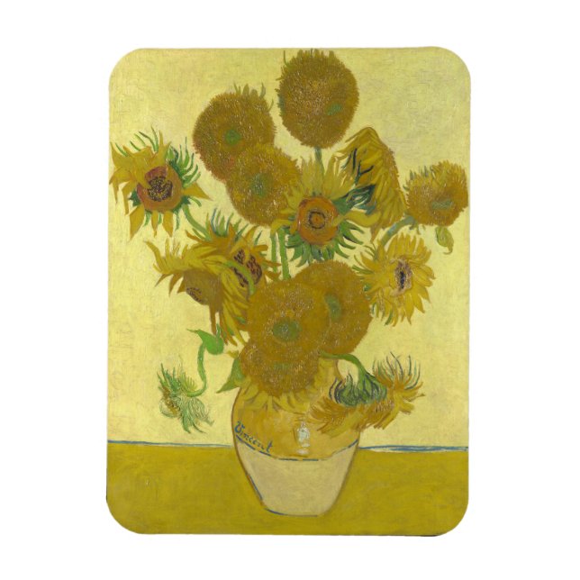 Magnet Flexible Vincent Van Gogh - Tournesols, quatrième version (Vertical)