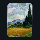 Magnet Flexible Vincent Van Gogh Wheat Field With Cypresses<br><div class="desc">Vincent Van Gogh Champ de blé avec Cyprès Art fin Un champ de roues avec Cyprès (parfois appelé Un Cornfield avec Cyprès) est l'une des trois peintures à l'huile similaires de 1889 par Vincent van Gogh, dans le cadre de sa série de champs de blé. Tous furent exécutés à l'asile...</div>