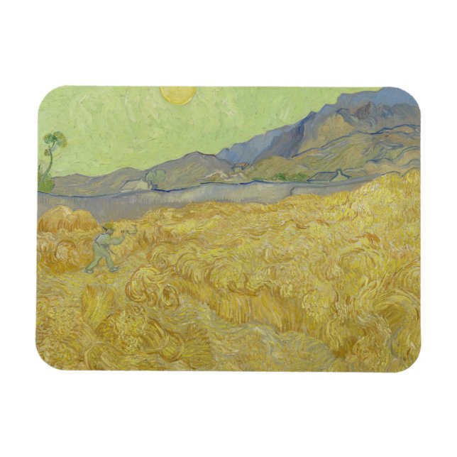 Magnet Flexible Vincent van Gogh - Wheatfield with a Reaper (Horizontal)