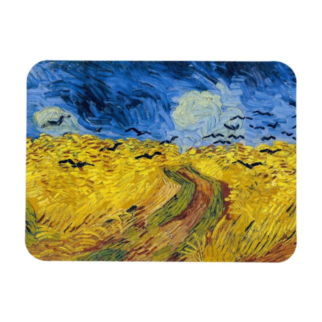 Magnet Flexible Vincent van Gogh - Wheatfield with Crows (Horizontal)