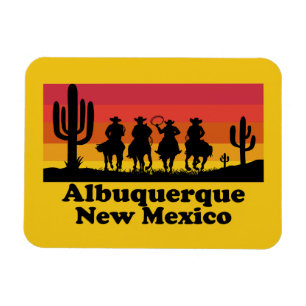 Magnet Flexible Vintage Albuquerque Nouveau-Mexique