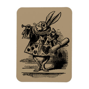 Magnet Flexible Vintage Alice au pays des merveilles Lapin blanc c