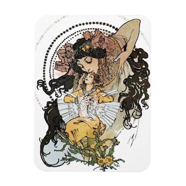 Magnet Flexible Vintage Alphonse Mucha (Vertical)