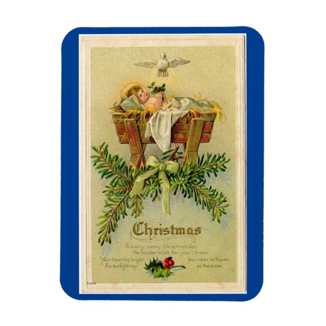 Magnet Flexible Vintage bébé Jésus aimant flexible (Vertical)