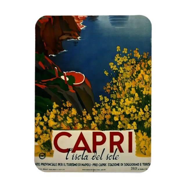 Magnet Flexible Vintage Capri L'Isola del Sole Italie (Vertical)