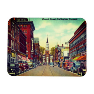 Magnet Flexible Vintage Church Street, Burlington, VT