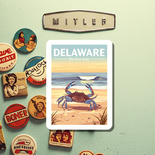 Magnet Flexible Vintage Delaware (Créateur téléchargé)