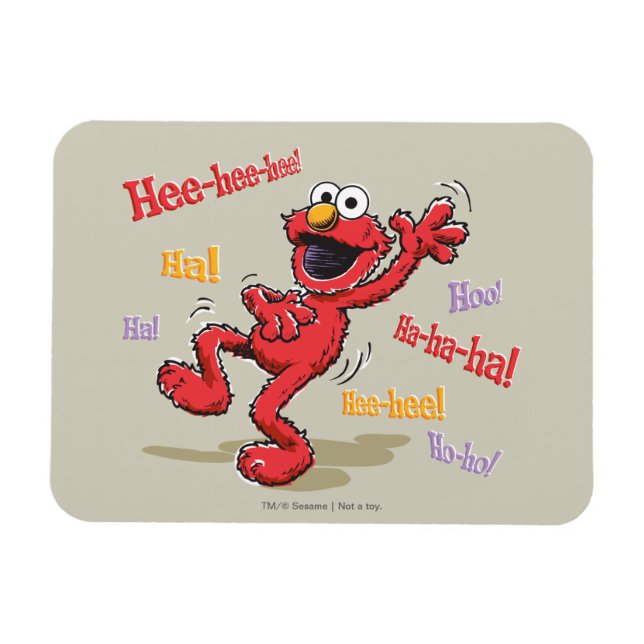 Magnet Flexible Vintage Elmo Hee-hee ! (Horizontal)