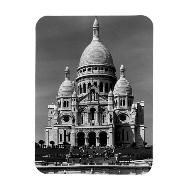 Magnet Flexible Vintage France Paris Basilique du Sacré Coeur 1970 (Vertical)