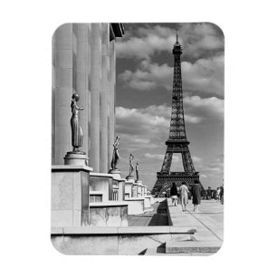 Magnet Flexible Vintage France Paris Tour Eiffel Palais Chaillot
