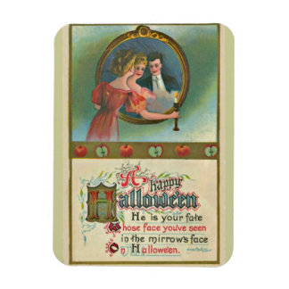 Magnet Flexible Vintage Halloween Femme avec homme dans l'aimant m
