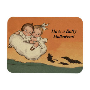 Magnet Flexible Vintage Halloween les enfants volant chauves-souri
