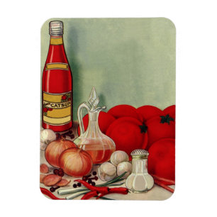 Magnet Flexible Vintage Italien Alimentation Tomate Onions Poivron