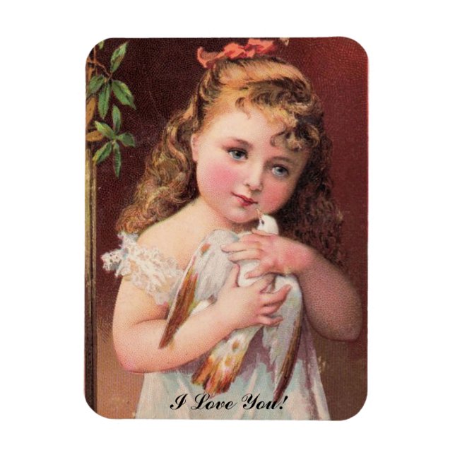 Magnet Flexible Vintage Je t'aime aimant (Vertical)