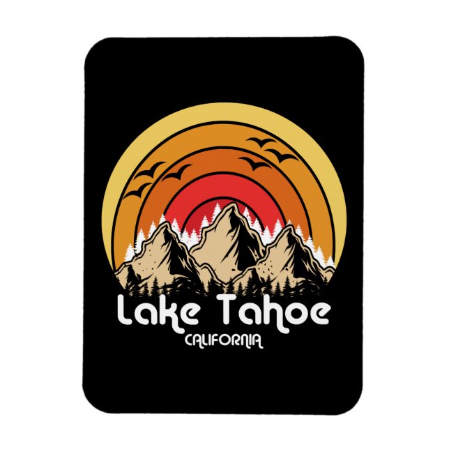 Magnet Flexible Vintage Lake Tahoe Californie (Vertical)