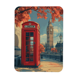 Magnet Flexible Vintage Londres Travel